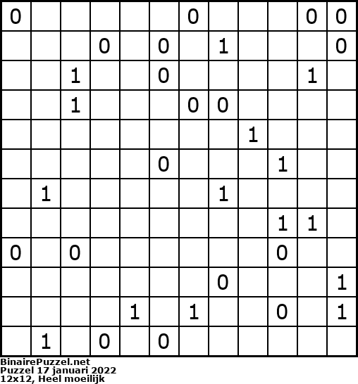 Binaire Puzzel