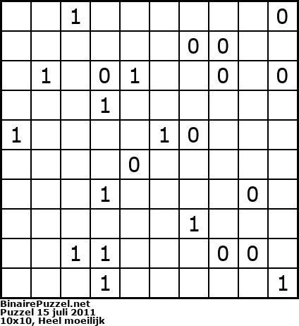 Binaire Puzzel
