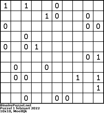 Binaire Puzzel