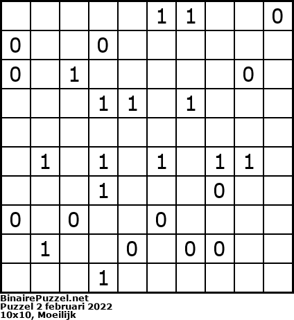 Binaire Puzzel