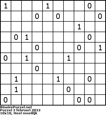 Binaire Puzzel