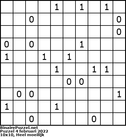 Binaire Puzzel