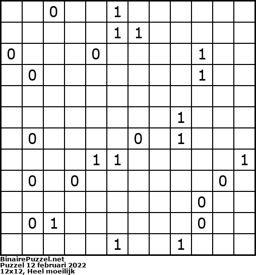 Binaire Puzzel