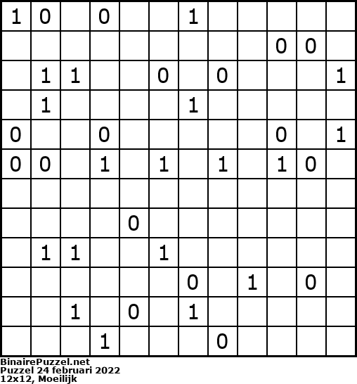 Binaire Puzzel