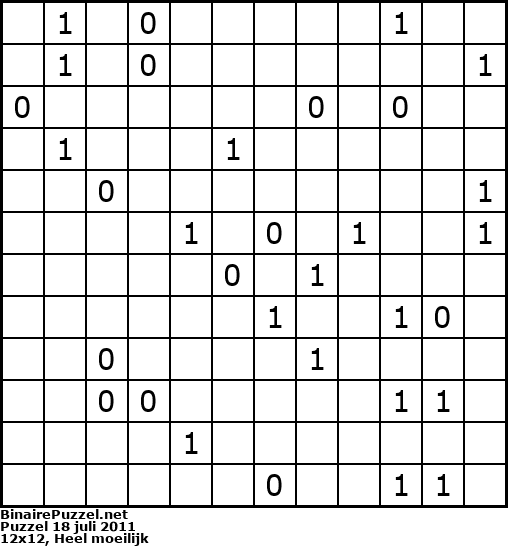 Binaire Puzzel