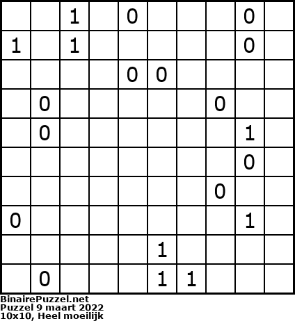 Binaire Puzzel