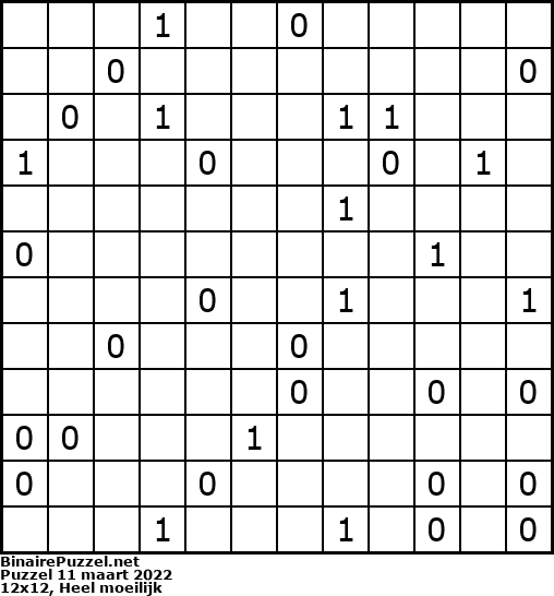Binaire Puzzel
