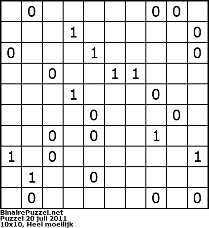 Binaire Puzzel