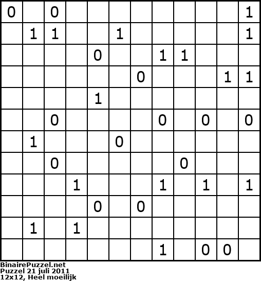 Binaire Puzzel