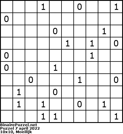 Binaire Puzzel