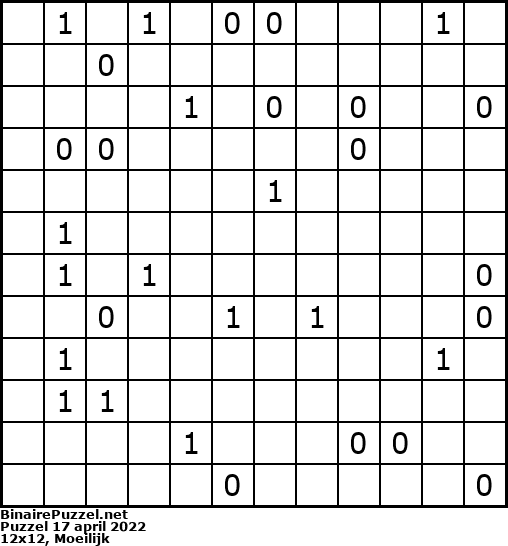 Binaire Puzzel