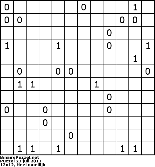 Binaire Puzzel