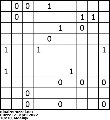 Binaire Puzzel
