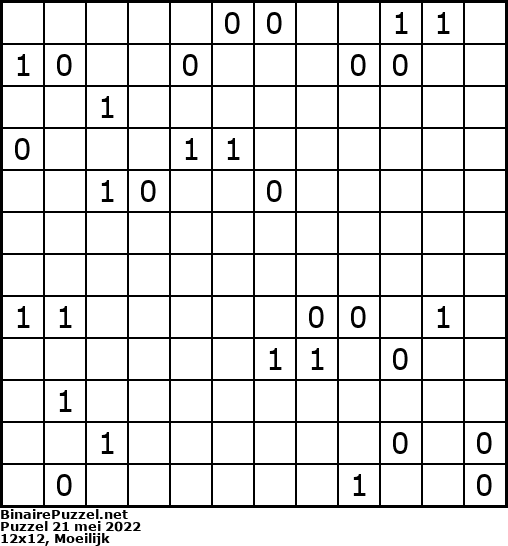 Binaire Puzzel