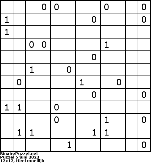 Binaire Puzzel