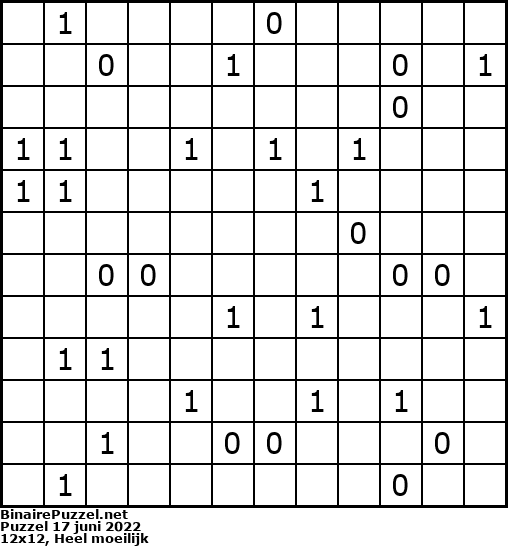 Binaire Puzzel