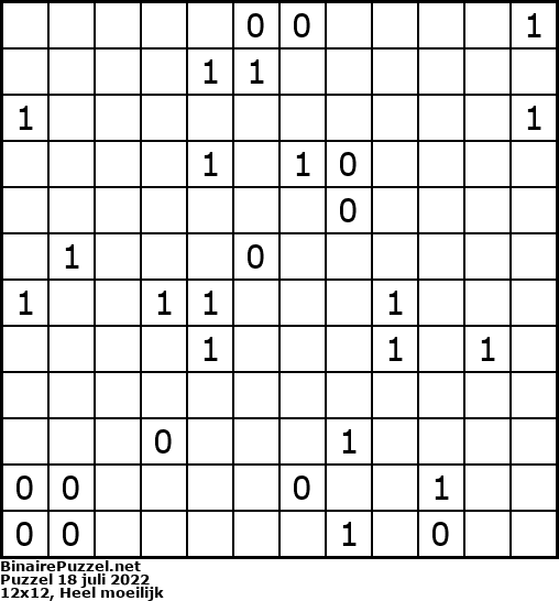 Binaire Puzzel