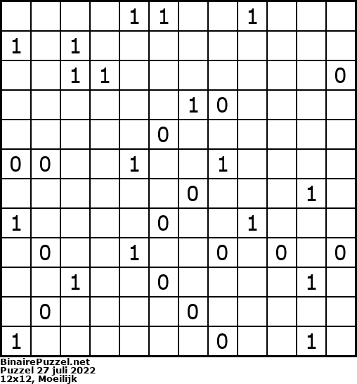 Binaire Puzzel