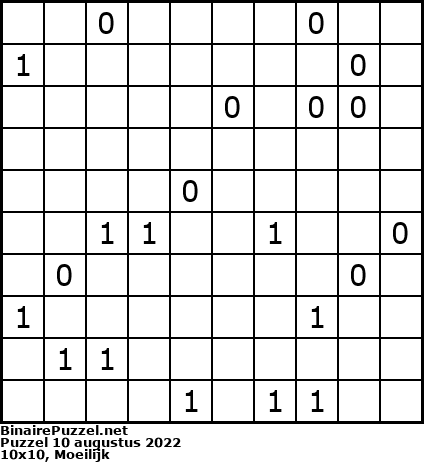 Binaire Puzzel