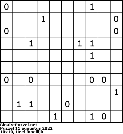 Binaire Puzzel