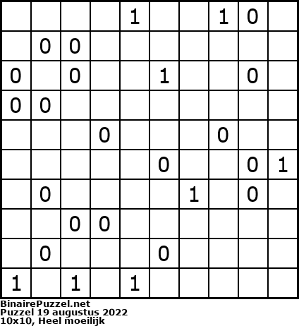 Binaire Puzzel