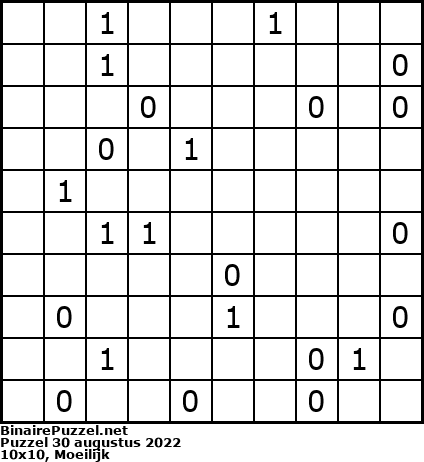 Binaire Puzzel