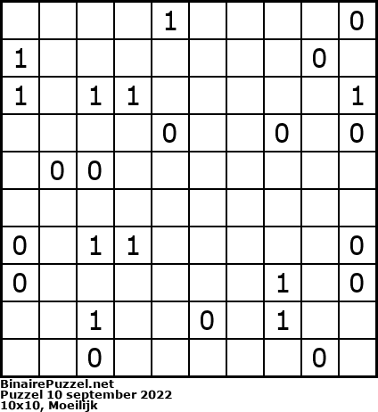 Binaire Puzzel