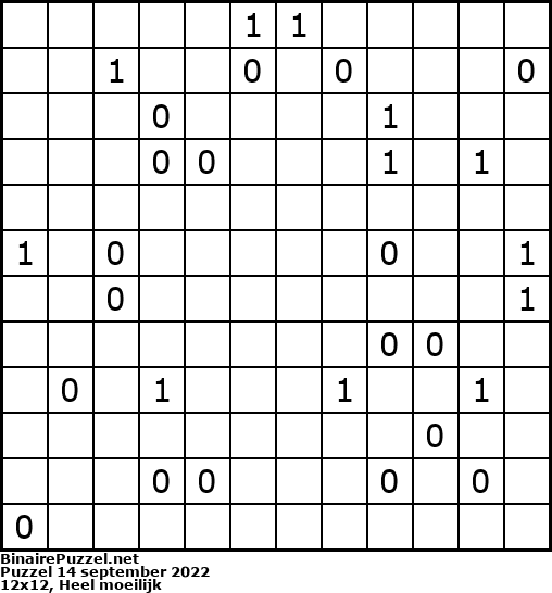 Binaire Puzzel