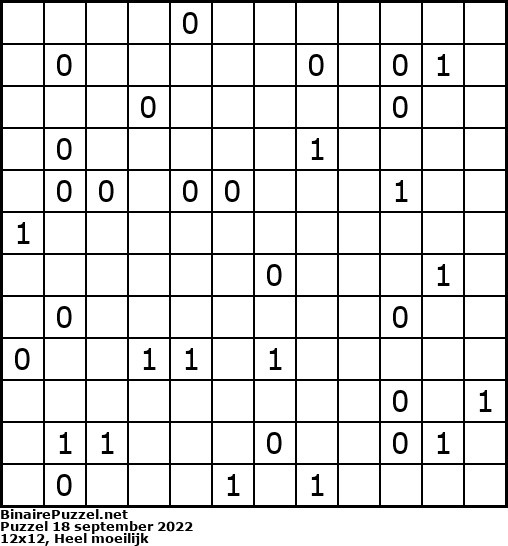 Binaire Puzzel