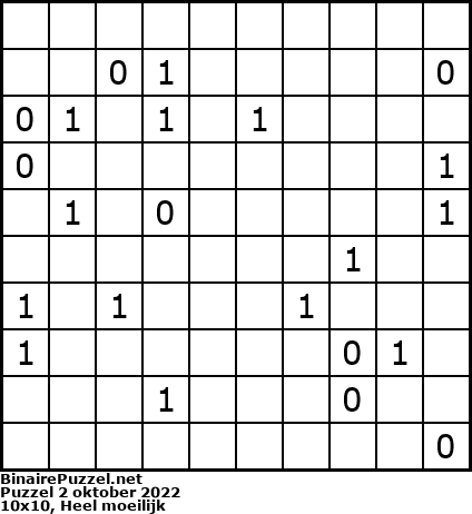 Binaire Puzzel