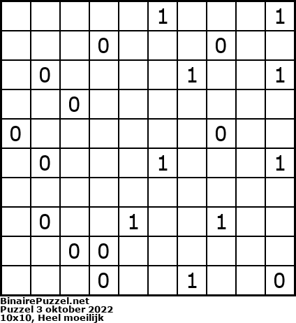 Binaire Puzzel