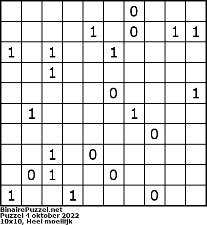 Binaire Puzzel