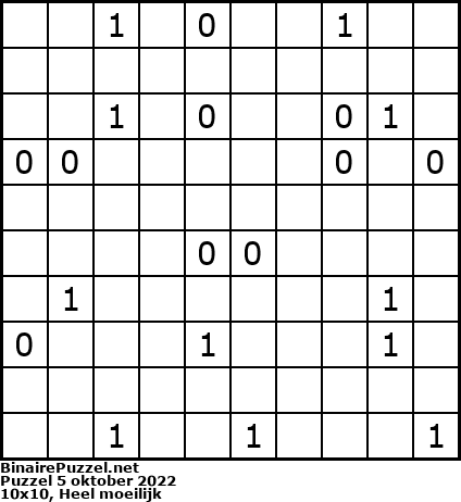Binaire Puzzel