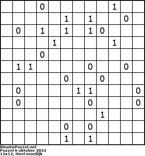 Binaire Puzzel