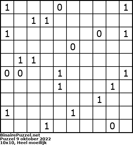 Binaire Puzzel
