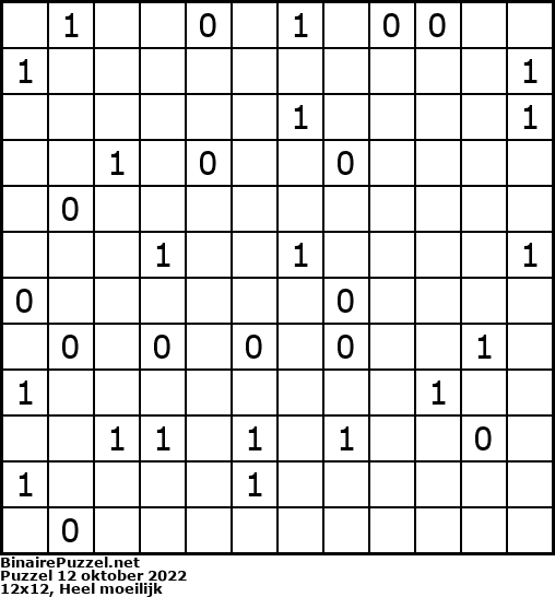 Binaire Puzzel