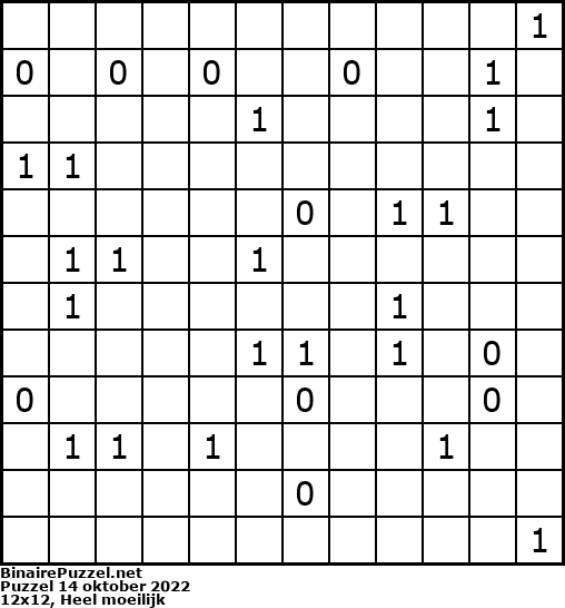 Binaire Puzzel