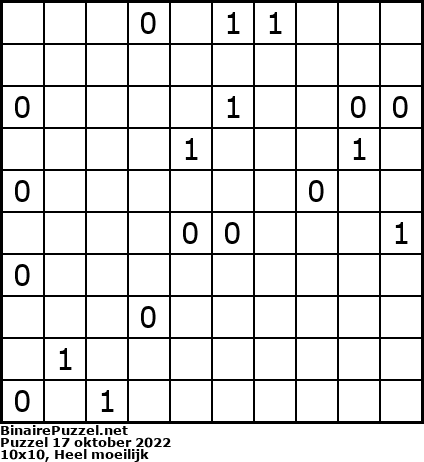 Binaire Puzzel