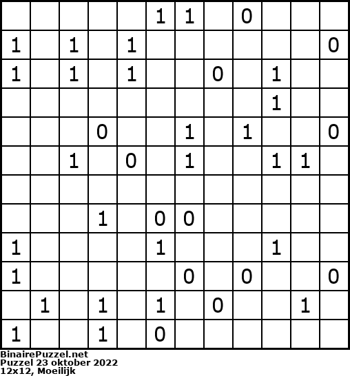 Binaire Puzzel