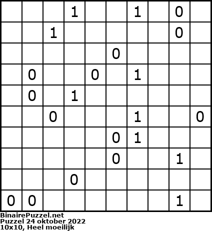 Binaire Puzzel