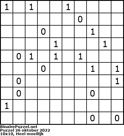 Binaire Puzzel