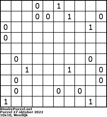 Binaire Puzzel