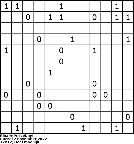 Binaire Puzzel