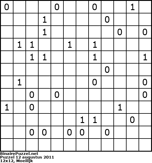 Binaire Puzzel