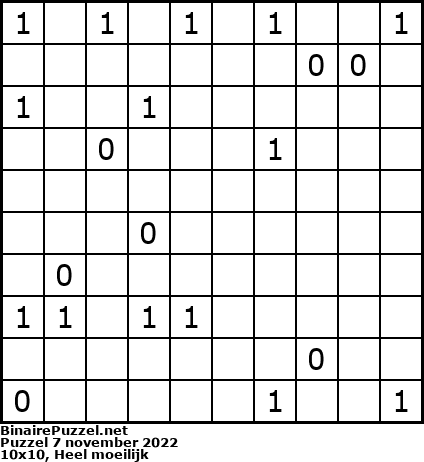 Binaire Puzzel