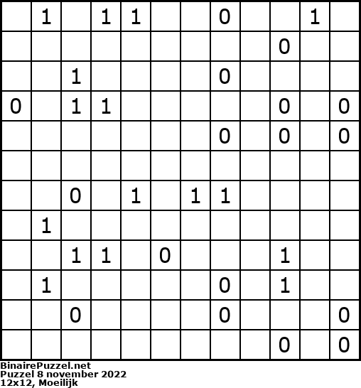 Binaire Puzzel