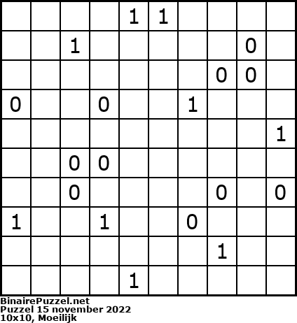 Binaire Puzzel