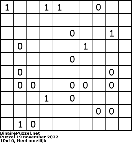 Binaire Puzzel