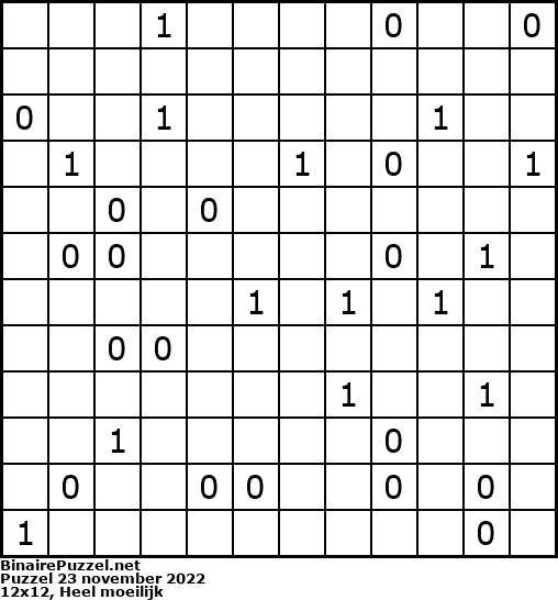 Binaire Puzzel