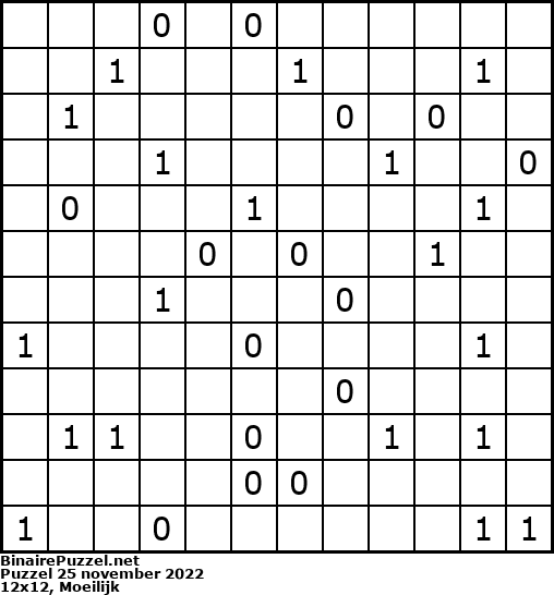 Binaire Puzzel